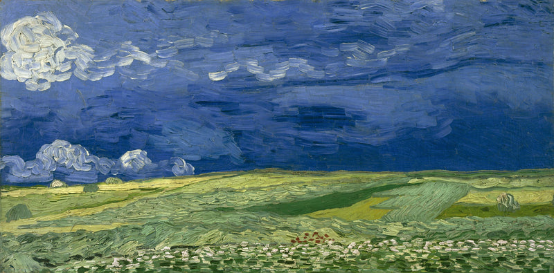 Tarweveld onder onweerswolken - Vincent van Gogh