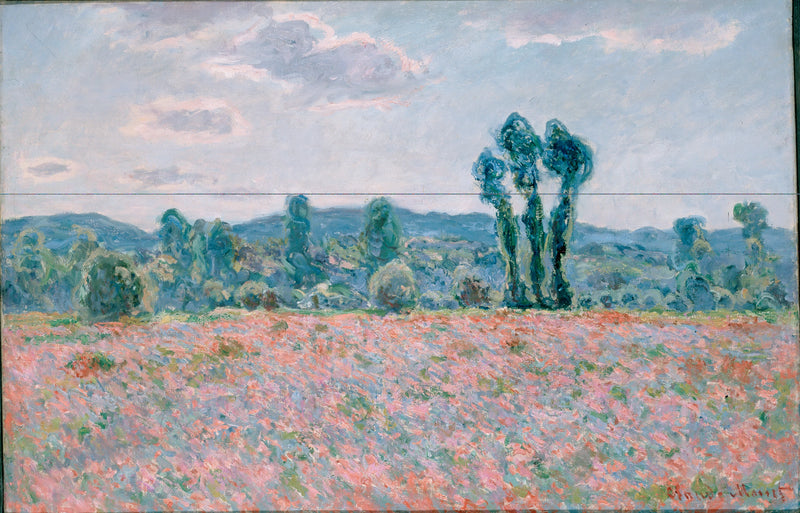 Papaverveld in Giverny W1255 - Claude Monet