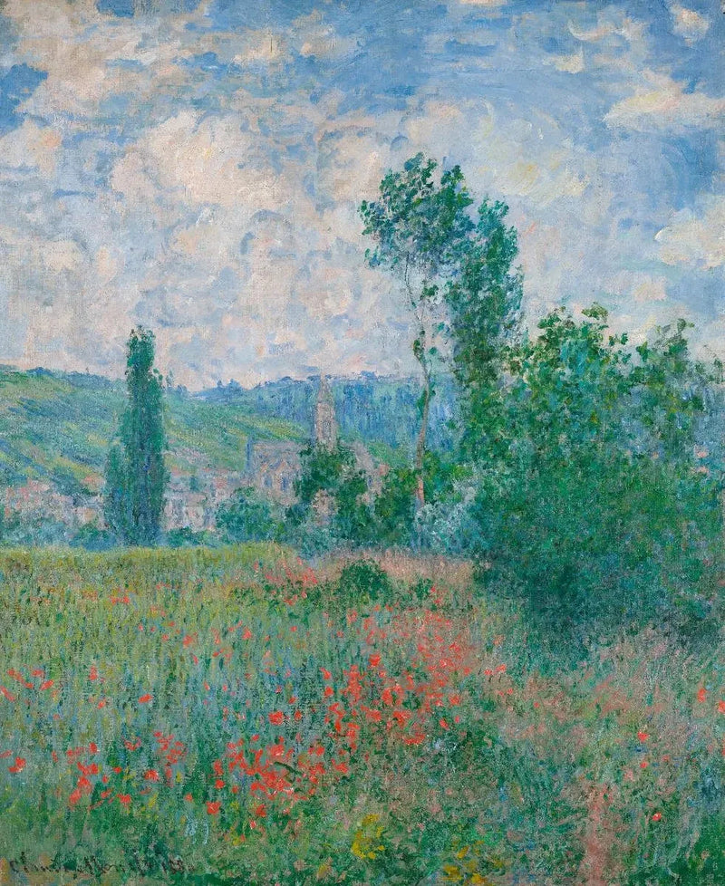 Papaverveld W593 - Claude Monet