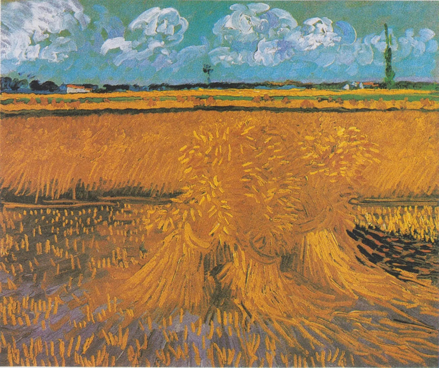 Tarweveld met schoven - Vincent van Gogh
