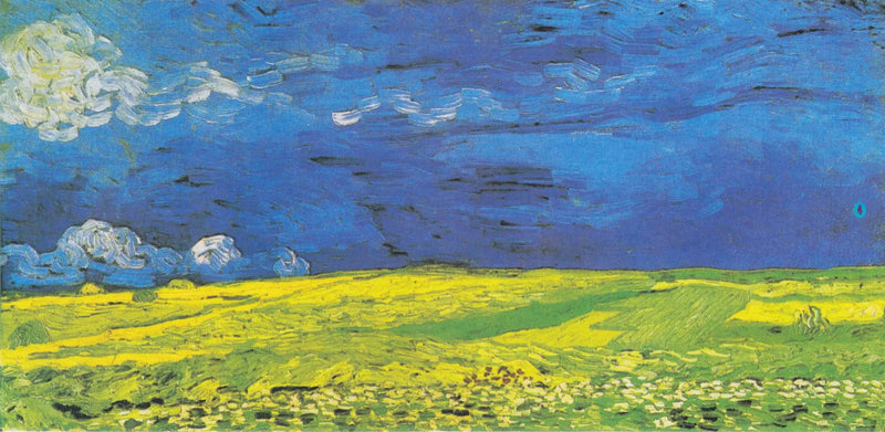 Tarweveld onder onweerswolken - Vincent van Gogh