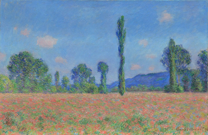 Klaproosveld in Giverny - Claude Monet