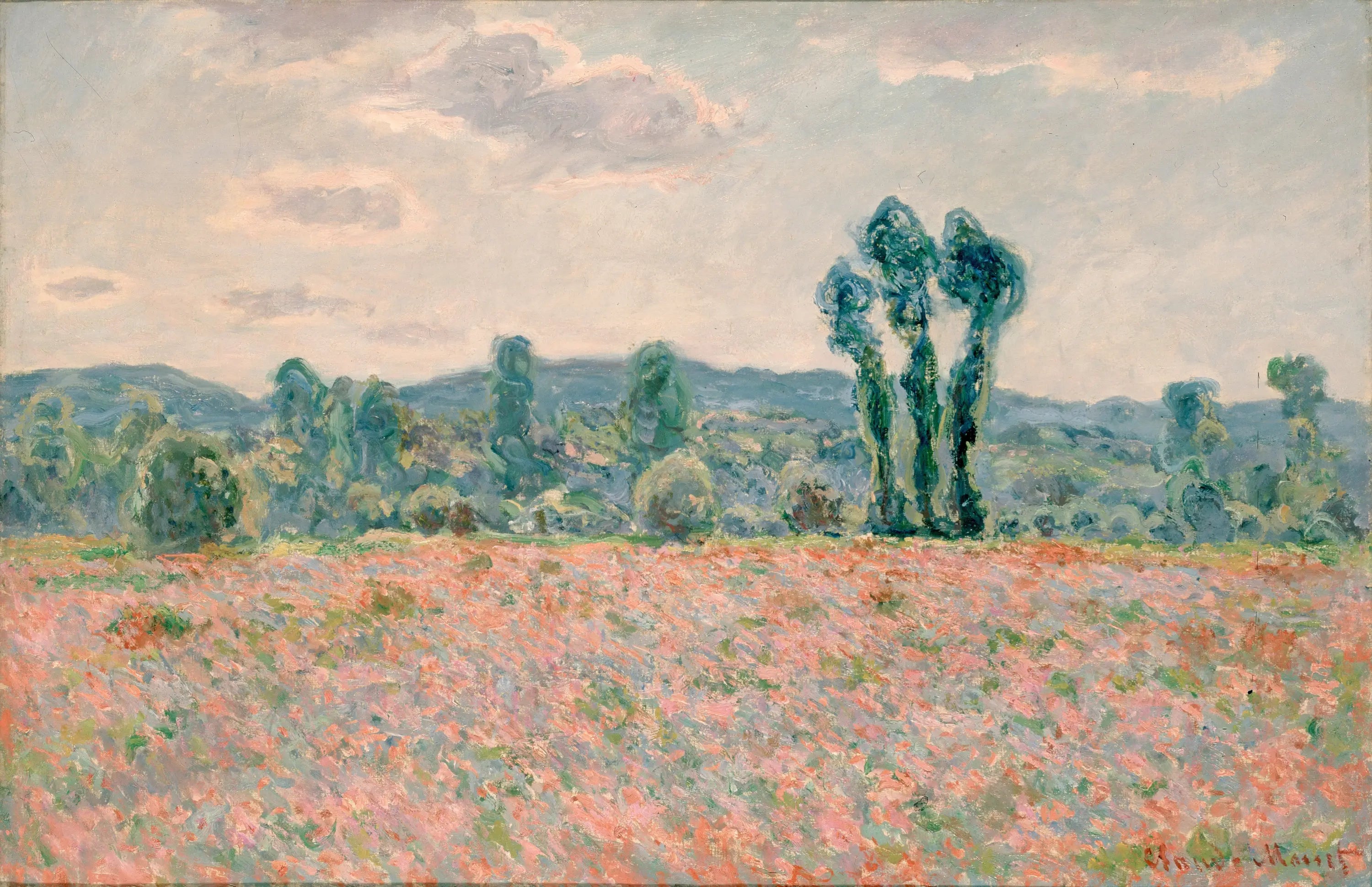 Reproduction du tableau « Champ de coquelicots - Claude Monet » par Alpha Reproduction en peinture à l’huile