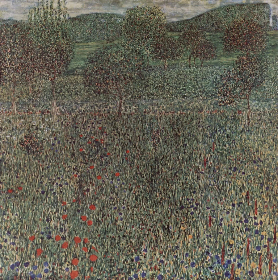 Bloemend veld - Gustav Klimt