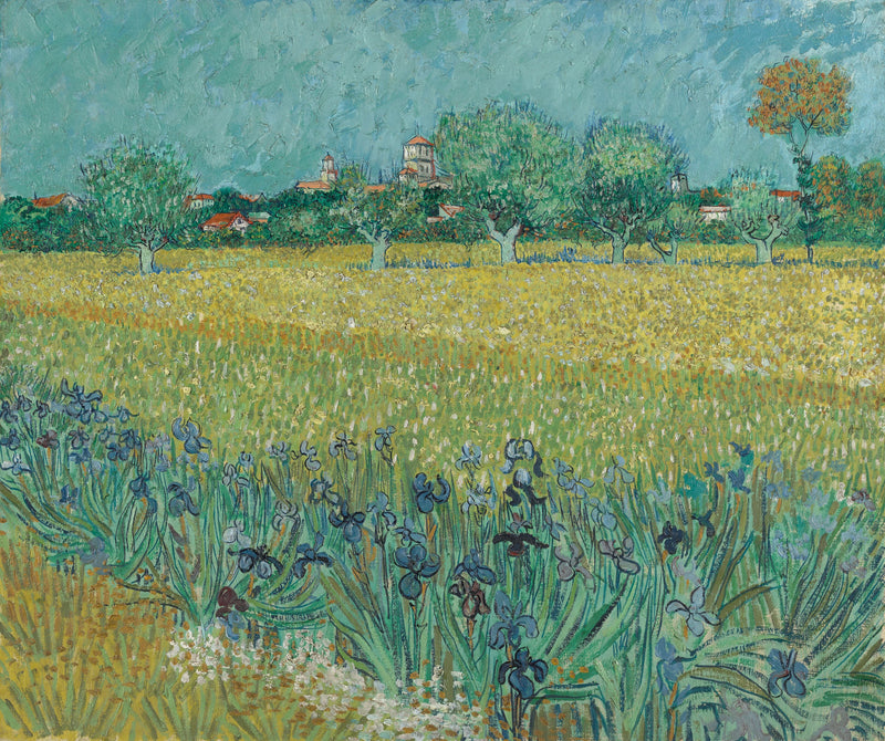 Het korenveld met irissen - Vincent van Gogh