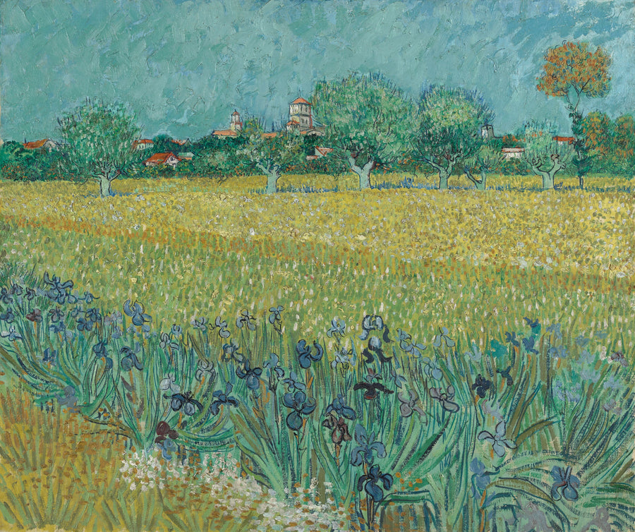 Het korenveld met irissen - Vincent van Gogh