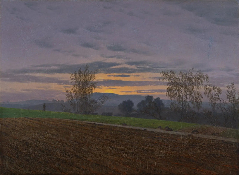 Bewerkte akker - Caspar David Friedrich