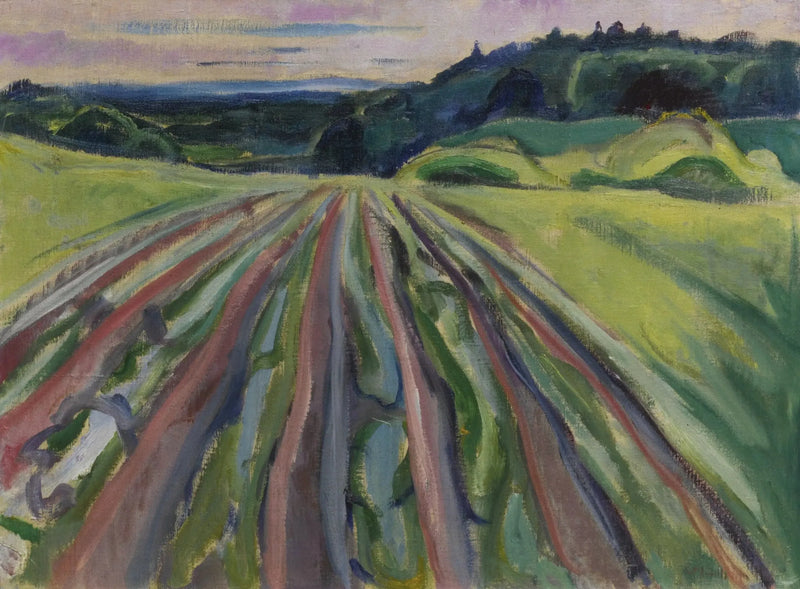 bewerkte akker - Edvard Munch