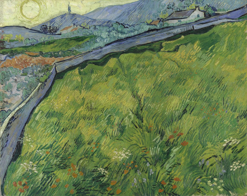 Lentewheatveld bij zonsopgang - Vincent van Gogh