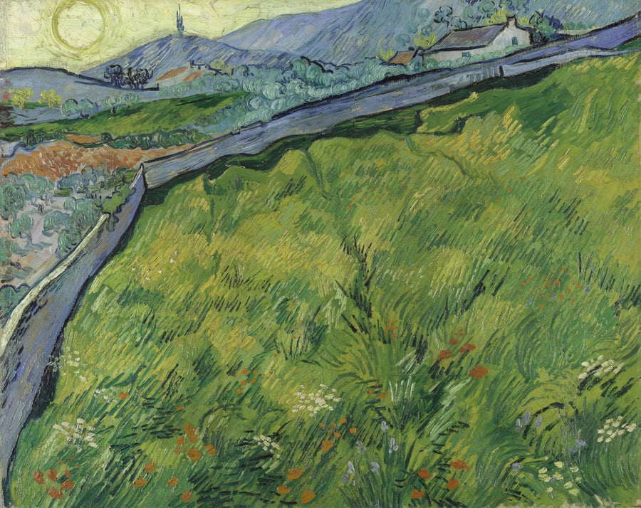 Lentewheatveld bij zonsopgang - Vincent van Gogh