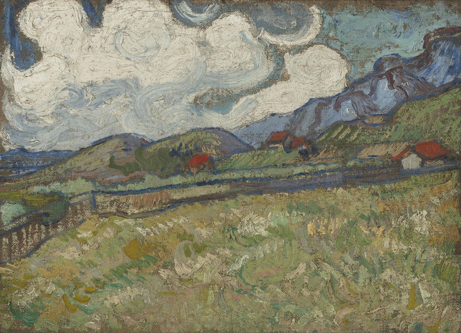 Het tarweveld achter het Saint-Paul ziekenhuis, Saint-Rémy - Vincent van Gogh