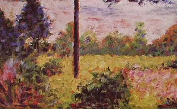 Boomgaarden in Barbizon - Georges Seurat