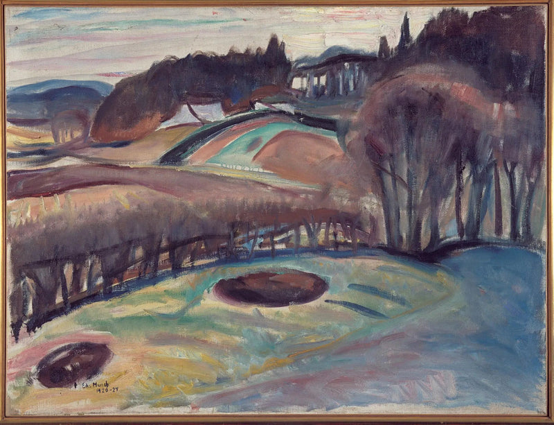 Velden in de lente - Edvard Munch