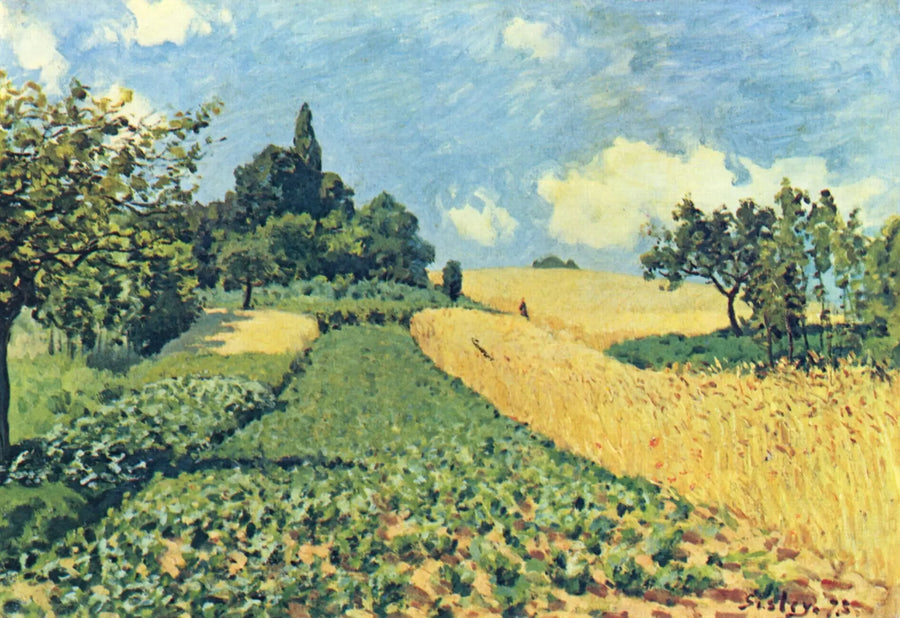Tarwevelden op de hoogten van Argenteuil - Alfred Sisley