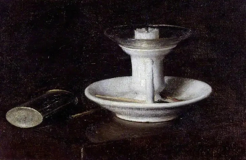 Chandelier blanc - Henri Fantin-Latour image 1 tableau peint à l’huile sur toile