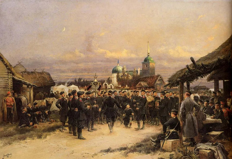 Zanger van het 4e fuselierbataljon in Tsarskoïe Selo - Édouard Detaille