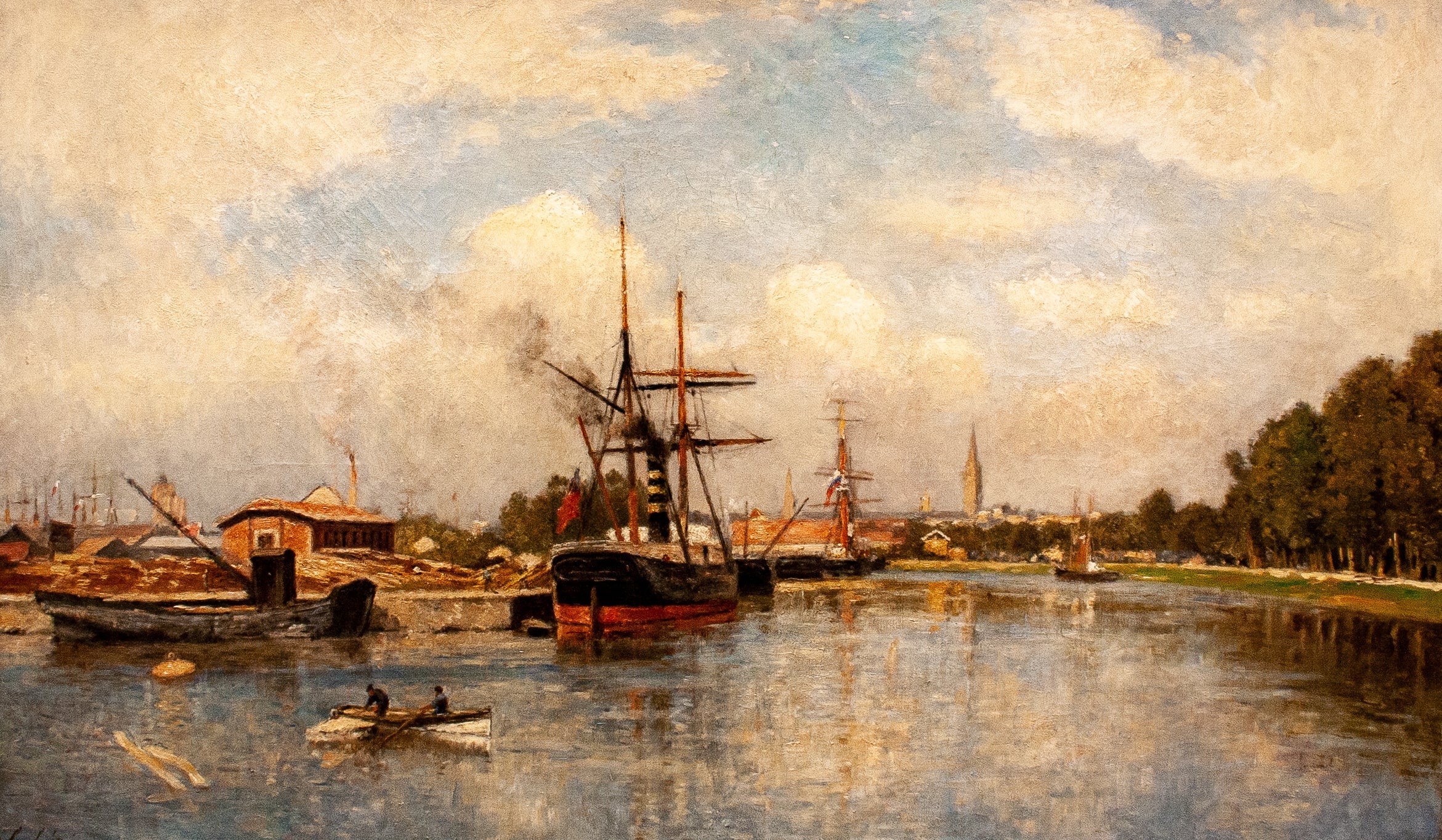 Chantiers navals à Caen - Stanislas Lépine - Alpha Reproduction