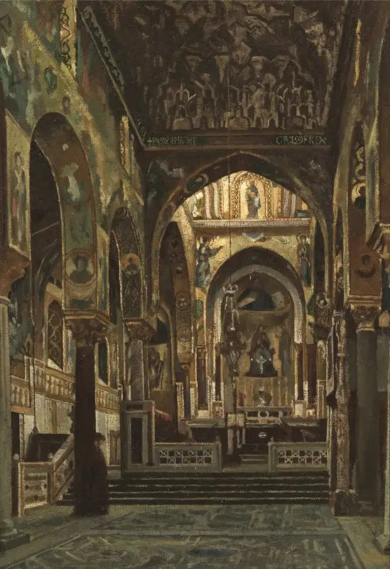 Palatienechappelle, Palermo - Frederic Leighton

Source:
Chapelle Palatine, Palerme - Frederic Leighton