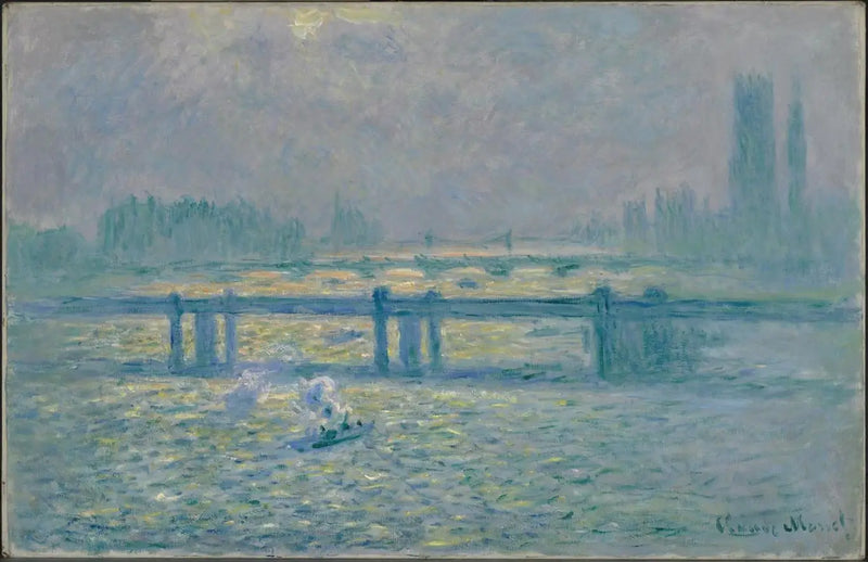 Charing Cross Bridge, reflecties op de Theems - Claude Monet