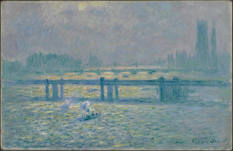 Charing Cross Bridge, reflecties op de Theems - Claude Monet