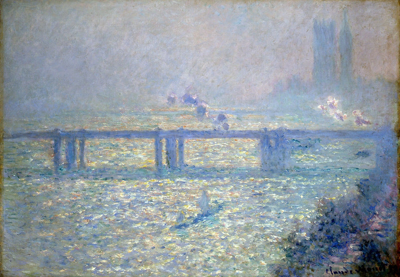 De brug van Charing Cross - Claude Monet