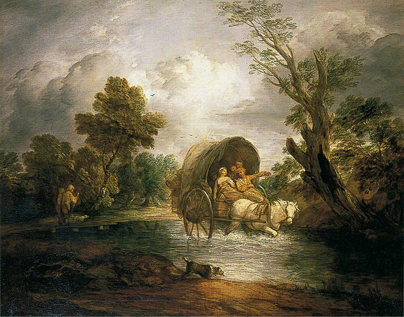 Landwagen die een beek overstak - Thomas Gainsborough

Source:
Chariot de campagne traversant un gué - Thomas Gainsborough