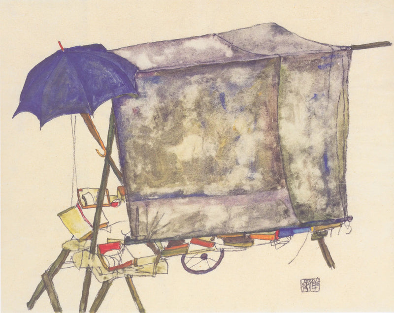 Straatwagen - Egon Schiele