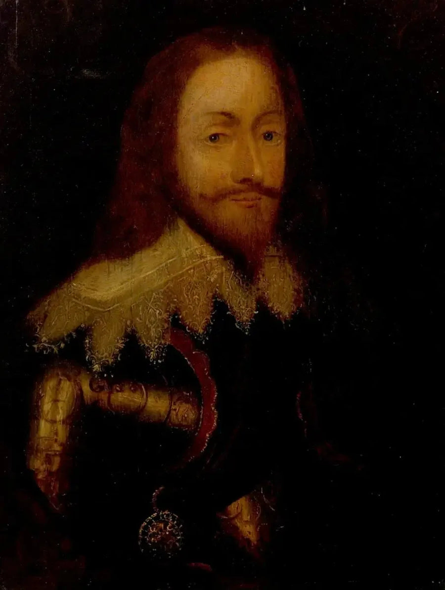 Karel I (1600-1649), in harnas en dragend de Orde van de Distel - Antoine van Dyck

Source:
Charles Ier (1600-1649), en armure et portant l'Ordre du Chardon - Antoine van Dyck