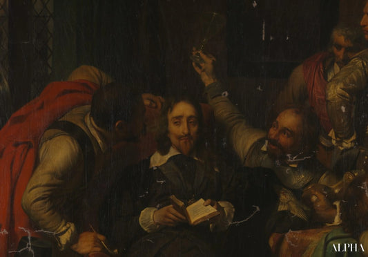 Charles I door de soldaten van Cromwell beledigd - Paul Delaroche - Reproducties van schilderijen en hoogwaardige schilderijen
