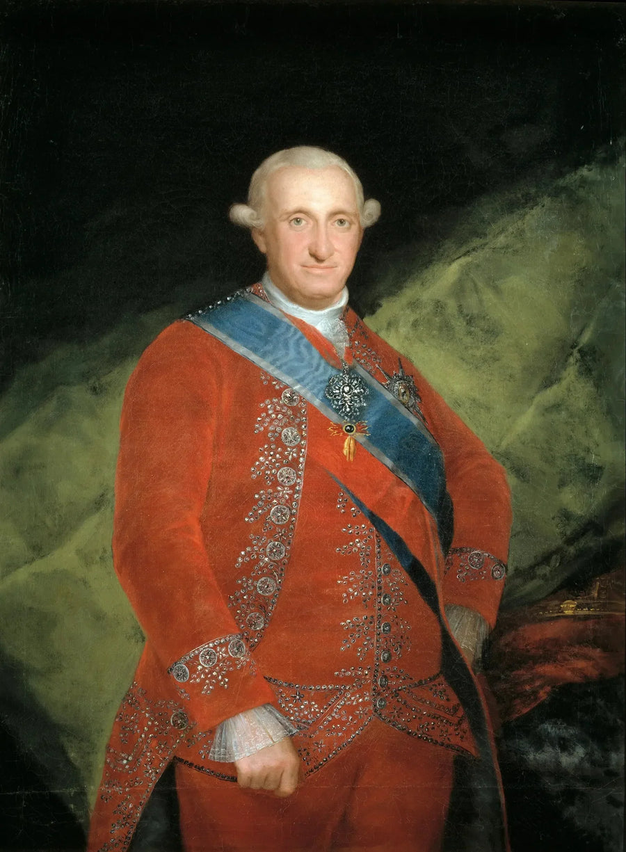 Karel IV in het rood - Francisco de Goya