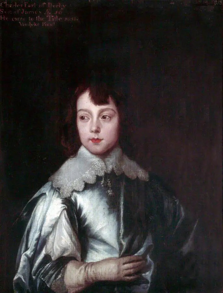 Charles Stanley (1628–1672), 8e graaf van Derby - Antoine van Dyck

Source:
Charles Stanley (1628–1672), 8e comte de Derby - Antoine van Dyck