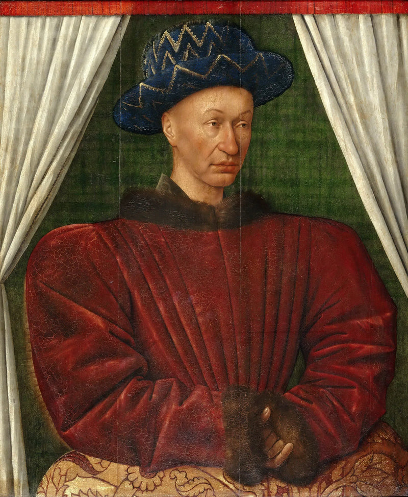 Karel VII, koning van Frankrijk - Jean Fouquet