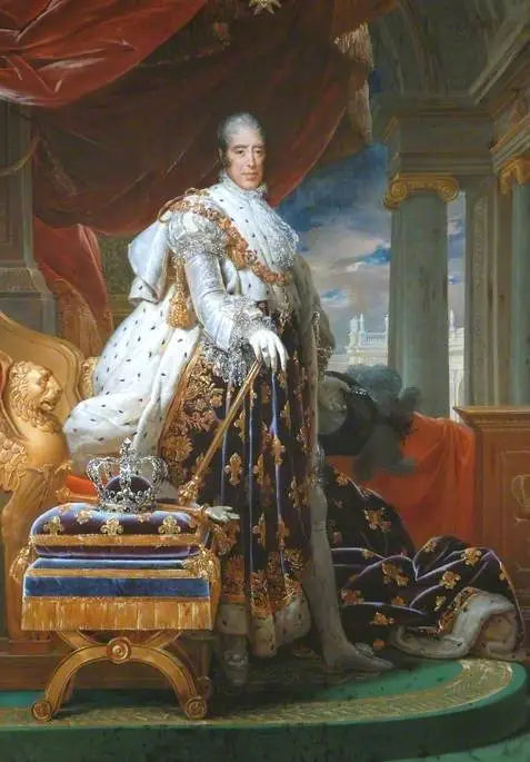 Koning Charles X (1757-1836), in kroningskleding - François Gérard

Source:
Charles X (1757-1836), en tenue de couronnement - François Gérard