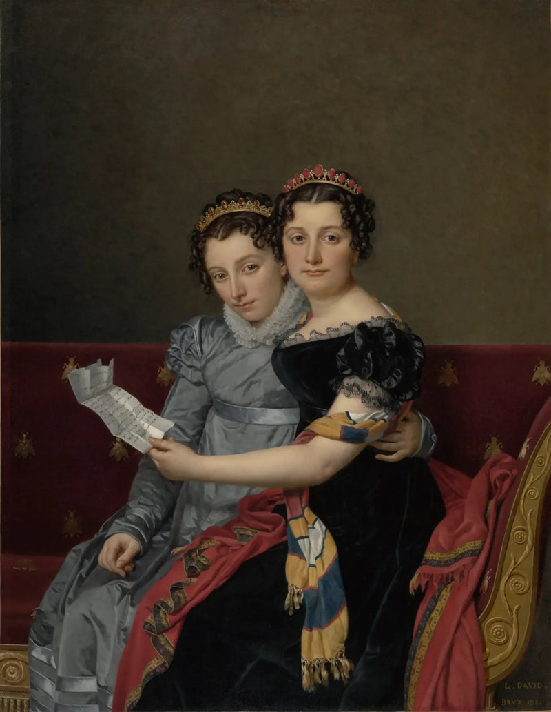 Charlotte en Zénaïde Bonaparte - Jacques-Louis David