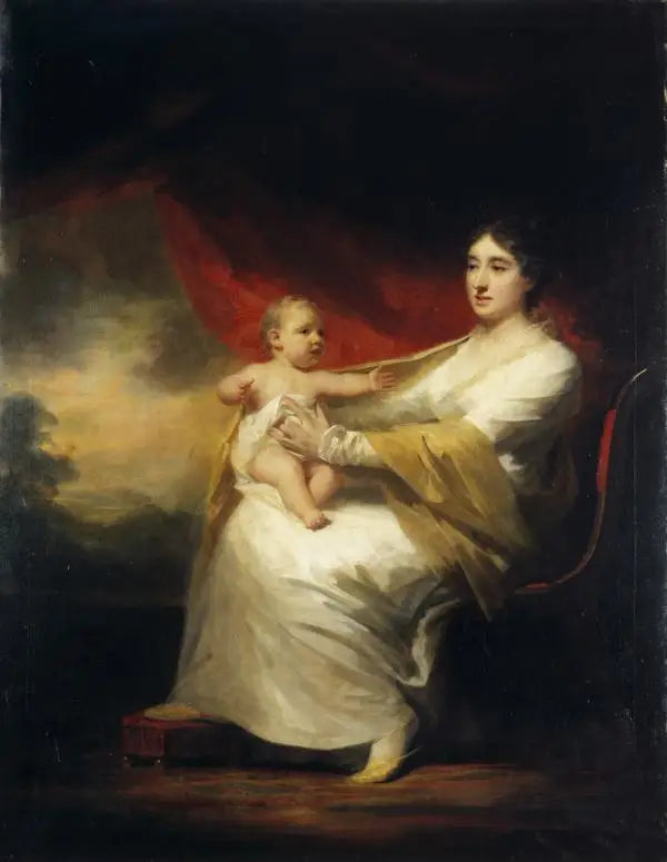 Charlotte Hall, Lady Hume Campbell de Marchmont, en haar zoon, Sir Hugh Hume Campbell, 7e baron van Marchmont (1812 - 1894) - Henry Raeburn