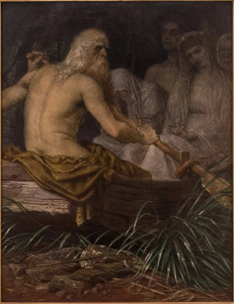 Arnold Böcklin - Reproductie van een schilderij in olieverf

Source:
Q130313230 - Arnold Böcklin