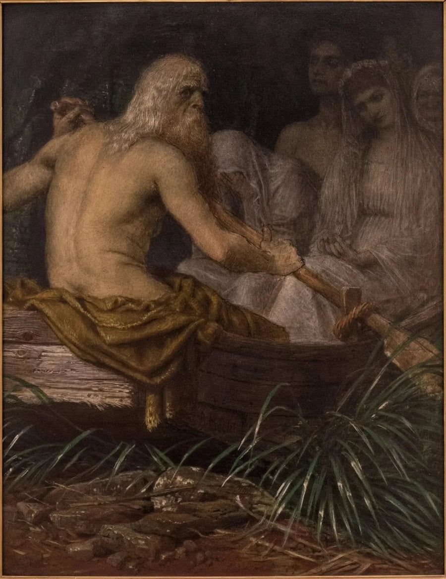 Arnold Böcklin - Reproductie van een schilderij in olieverf

Source:
Q130313230 - Arnold Böcklin