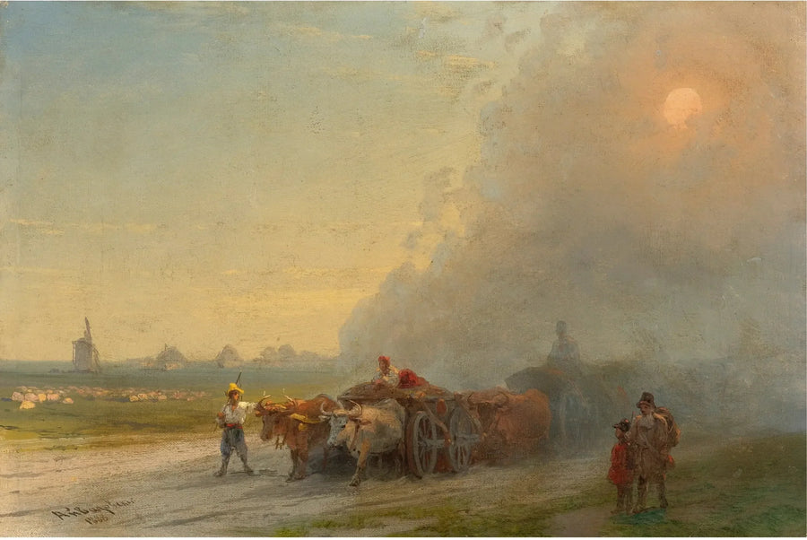 Ossenkarakters in de Oekraïense steppe - Ivan Aïvazovski

Source:
Chars à bœufs dans la steppe ukrainienne - Ivan Aïvazovski