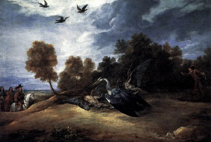Jacht op de reiger met de aartshertog Leopold-Guillaume - David Teniers de Jonge

Source:
Chasse au héron avec l'archiduc Léopold-Guillaume - David Teniers le Jeune