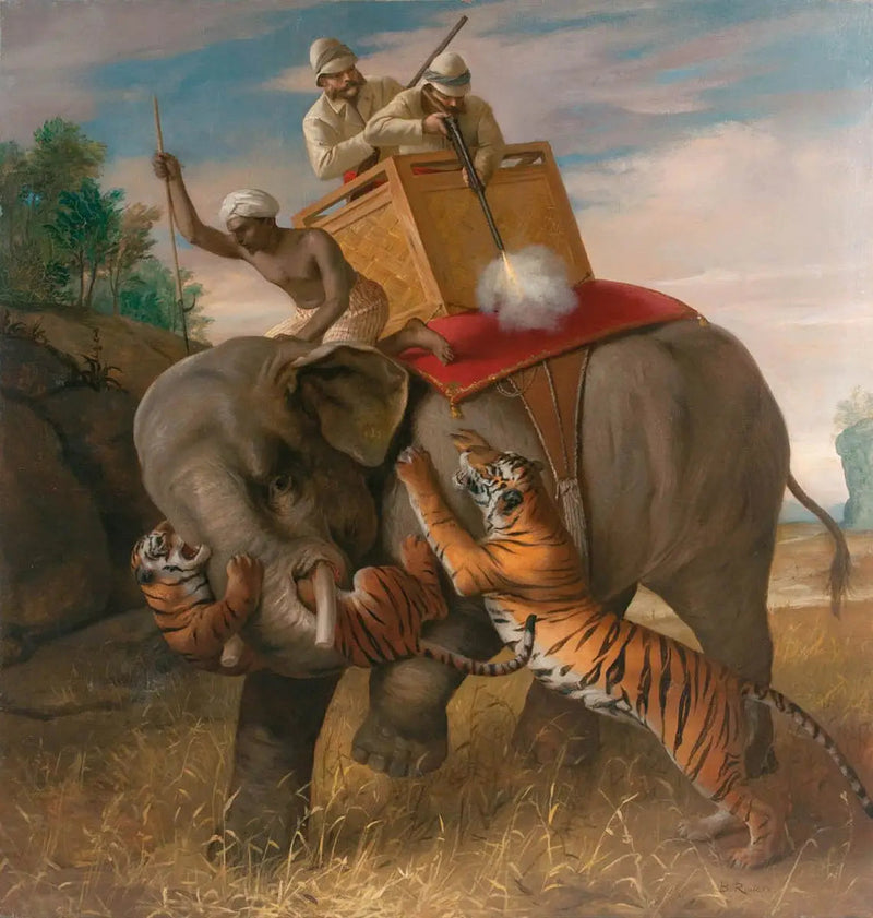 Jacht op de tijger - Briton Rivière

Source:
Chasse au tigre - Briton Rivière