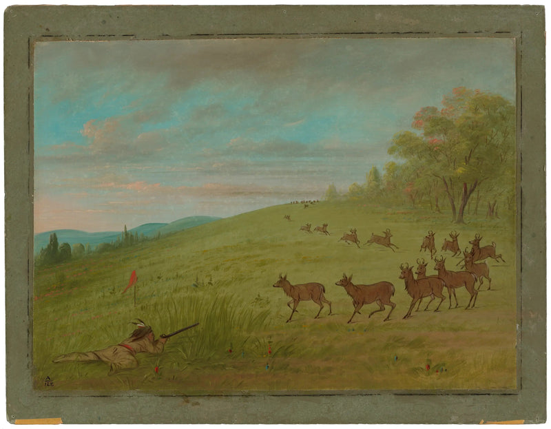 Jacht op antilopen - Assinneboine - George Catlin

Source:
Chasse aux antilopes - Assinneboine - George Catlin