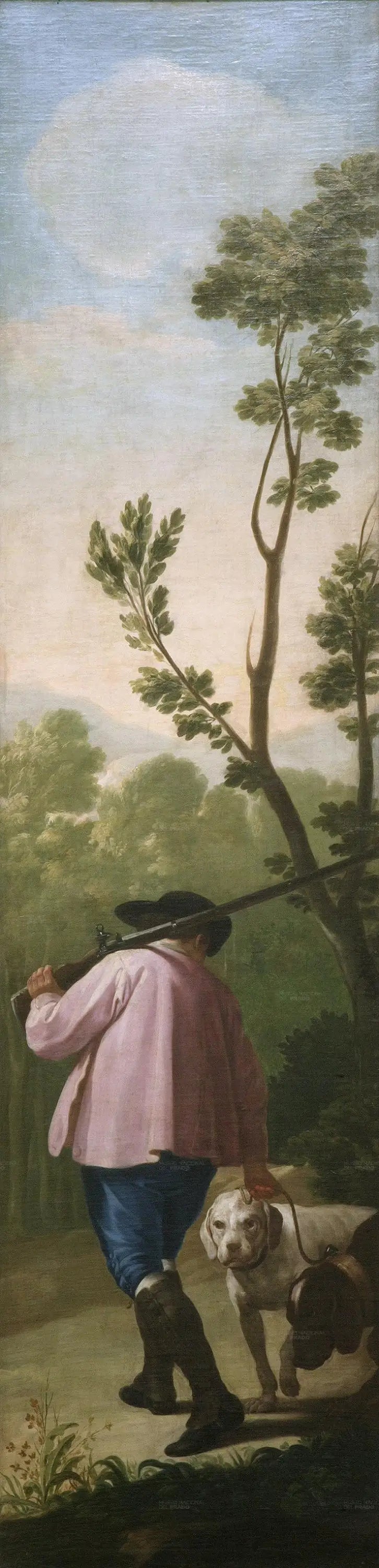 Jager met zijn honden - Francisco de Goya