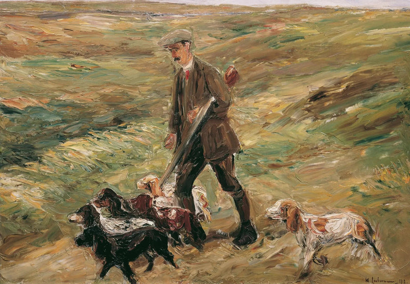 Jager in de duinen - Max Liebermann