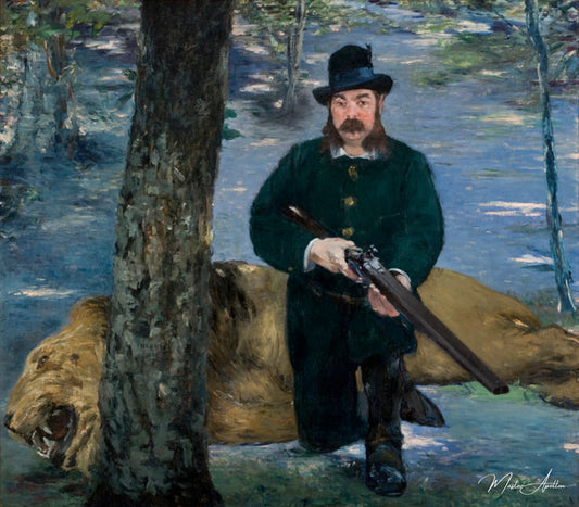 Chasseur de lions - Edouard Manet - Reproductions de tableaux et peintures haut de gamme