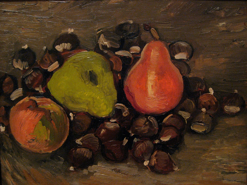 Stilleven met fruit en kastanjes - Vincent van Gogh