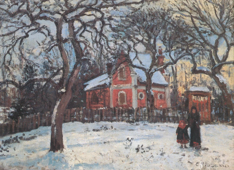 Kastanjes in Louveciennes - Camille Pissarro