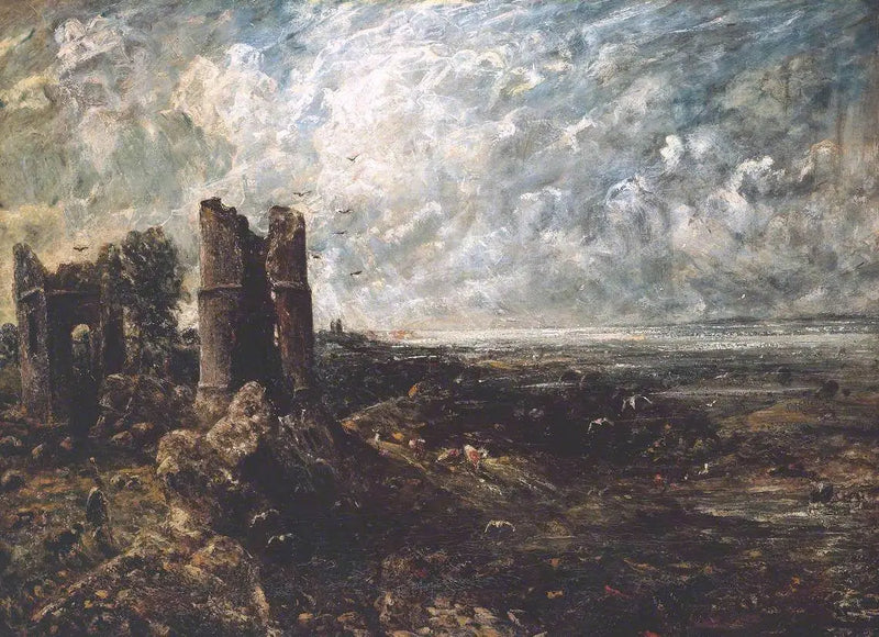 Château de Hadleigh (schets) - John Constable