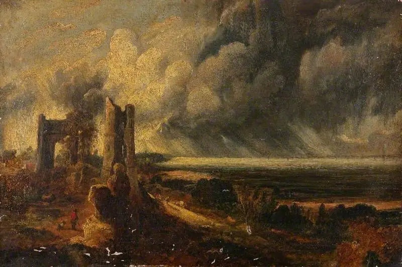 Kasteel van Hadleigh, de monding van de Theems – Ochtend na een stormachtige nacht - John Constable