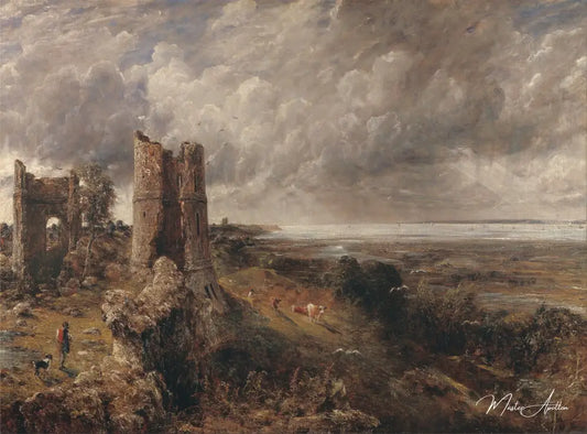 Château de Hadleigh, l'embouchure de la Tamise - matinée après une nuit d'orage - John Constable - Reproductions de tableaux et peintures haut de gamme