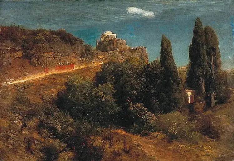 Bergkasteel met een gevolg van ridders - Arnold Böcklin

Source:
Château de montagne avec un cortège de chevaliers - Arnold Böcklin